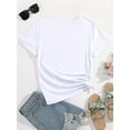 thumbnail image 2 of T-Shirt Femme Imprimé "You Have Me" pour la Saint-Valentin - Col Rond Décontracté et Sportif, Manches Longues, en Blanc avec Design Cœurs Roses et Noirs - Parfait pour les Fêtes et les Tenues Décontractées, 2 of 7