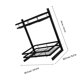 thumbnail image 5 of unbranded 1Ud Repisa De Almacenamiento En Hierro Negro Para De Especias En Cocina, 5 of 7