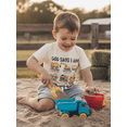 thumbnail image 4 of BemeyourBBs Infant God Say I Am Toddler Baby Boy Christening Clothes Shorts Set Kids Baby Summer Outfits Short Sleeve Vehicles Print T-Shirt Shorts Pockets, 4 of 9