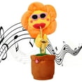 thumbnail image 1 of Musical cantando y bailando girasol suave peluche divertido creativo saxofón niños juguete (amarillo) Adepaton LRWJ345, 1 of 5