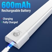 DAYBETTER 30 LED Under Cabinet Lights, USB Rechargeable Closet Lighting kit, Dimmable Closet Lights, Warm White Cool White Changing, for Wardrobe, Kitchen Wireless Lighting, 2Pack