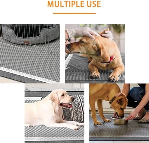 Dog and Puppy Pee Pads 50 Count, 28'' x 30'' Charcoal Odor-Control Puppy Pads with Leak-Proof Quick-Dry Design, Pet Training Pads for Potty Training Strong Absorbency