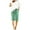 Green, variant on GEWSEY Women's Linen Capri Shorts Casual Baggy Knee Length 3/4 Pants Summer Drawstring Beach Pants Lounge Shorts with Pockets (Khaki, XL)