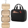 thumbnail image 1 of Neceser de Viaje para Hombre y Mujer, Bolsa de Cosmeticos de Viaje, Makeup Bag de Gran Capacidad, Bolsa de Maquillaje Portátil, Bolsa de Aseo con Asa, Bolsa Organizadora de Cosmeticos (Negro), 1 of 4