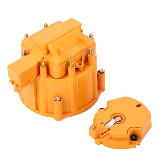 HEI Ensemble de Capuchon de Distributeur et de Rotor, Robuste, Grand Capuchon de Distributeur, Moteurs V8, Rouge, Matériaux de Qualité Supérieure