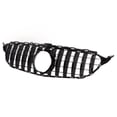 thumbnail image 4 of Front Bumper Grill, Guard Front Mesh Grille Anti Fading Decorative Protection  For Car Modification Gloss Black, + Black, 4 of 8
