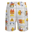 thumbnail image 6 of Kll Construction Signs Men'S Casual Summer Beach Shorts Hawaiian Shorts With Pockets-X-Large, 6 of 9