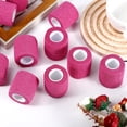 thumbnail image 7 of 40 Rolls Self Adhesive Bandage Wrap, 2 Inch x 5 Yards Elastic Self Athletic Tape,Pink Adherent Wraps,Breathable Stretch Bandage Wrap Sports for Sprain,Sports,Pets,Wrist,Ankle(Pink), 7 of 7