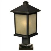 Z-Lite Holbrook Collection Olde Rubbed Bronze Finish Outdoor Post Light