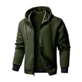 thumbnail image 5 of Colsmile Men's Hoodie Full Zip Lightweight Waffle Knit Sweatshirt Casual Long Sleeve Jacket with Pockets Spring Fall Winter, 5 of 10