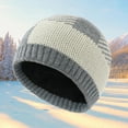 thumbnail image 2 of Uooqdmx Wool Beanies for Men Skull Cap Women Knit Hat Mens Beanies for Winter Accessories for Women Knitted Hat Warm Hats for Women Gray One Size, 2 of 4