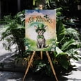 thumbnail image 4 of Happy St. Patrick’s Day Devon Rex with Green Hat Shamrocks Rainbow Vertical Matte Canvas Poster Cat Lover Kitten Owner Gifts Wall Art Home Decor - 03007, 4 of 5