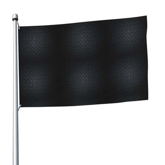 Black Steel Flag 5x8 Ft Print Vivid Color Light-Weighted Flags With Grommets