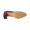 thumbnail image 4 of Bruno Magli Melania Suede Pump, 8, Red, 4 of 5