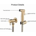 thumbnail image 2 of Stainless Steel Toilet Bidet Sprayer, Bidet Sprayer Kit, Faucet Sprayer Toilet Sprayer (gold), 2 of 5