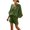 *Army Green, variant on VBVC Women's 2 Piece V-Neck Batwing Sleeve Shorts Set, Ladies' Soft Breathable Top and Drawstring Shorts,Summer Loungewear For Women,Army Green,S-2XL