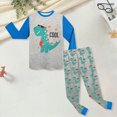 thumbnail image 6 of masbird Little Boys Girls Pajamas Sets Children's Clothing Autumn and Winter Homewear Underwear Set Cotton Baby Long Sleeve Baby Pajamas(Blue,4-5 Y), 6 of 9