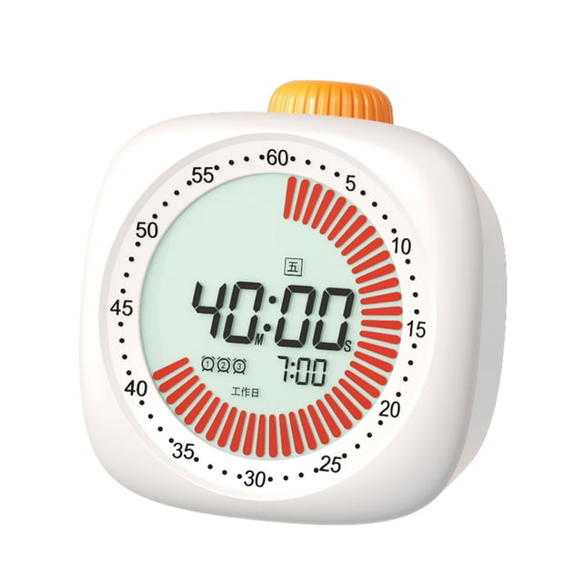 Ounissouiy Temporizador para niños Habilidades de gestión del tiempo con temporizador visual Administrador de tiempo 4 en 1 Temporizador Reloj Electrónica