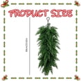 thumbnail image 3 of Christmas Swag Wall Hanging Fireplace Decor Teardrop Wreath Christmas Swags Artificial Teardrop Floral Swag Christmas Door Decorations Artificial Christmas Door Swag, 3 of 6