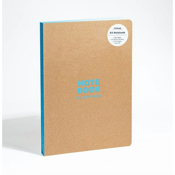 Kraft and Blue A4 Notebook: Large Format Hardcover A4 Style Notebook with Special Features (Hardcover)