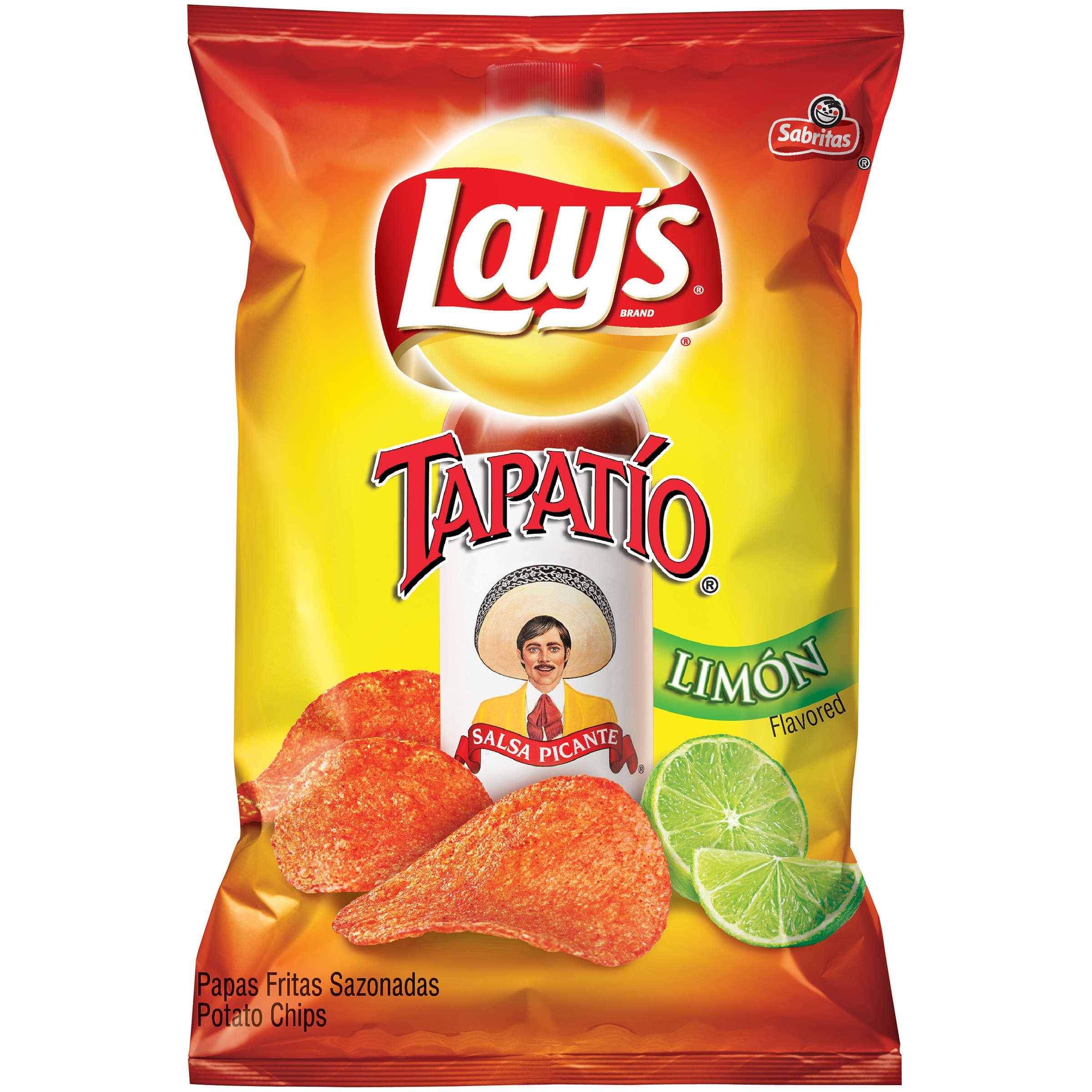 Lay's Tapatío Limon Potato Chips, 7 Oz.