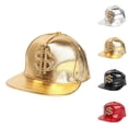 thumbnail image 4 of WZXFASHION Unisex Shiny Skin Baseball Caps With Embroidered Sign Clothing Shoes & Accessories Gold One Size, 4 of 4