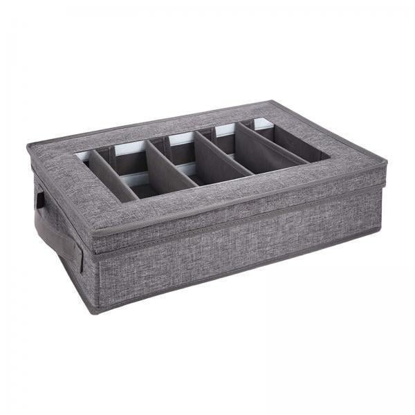 Estuche De Almacenamiento Para Cubiertos Con 2 Compartimentos Y 5 Compartimentos, Soporte Para Cucharas Y Cajón.
