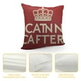 thumbnail image 4 of JEUXUS  Keep Calm Throw Pillow Cover  Motivational Quote Word Text Keep Calm and Carry Royal UK Crown Rectangle Pillow Cases Home Decorative  Cushion Cover for Bed Sofa, 4 of 5