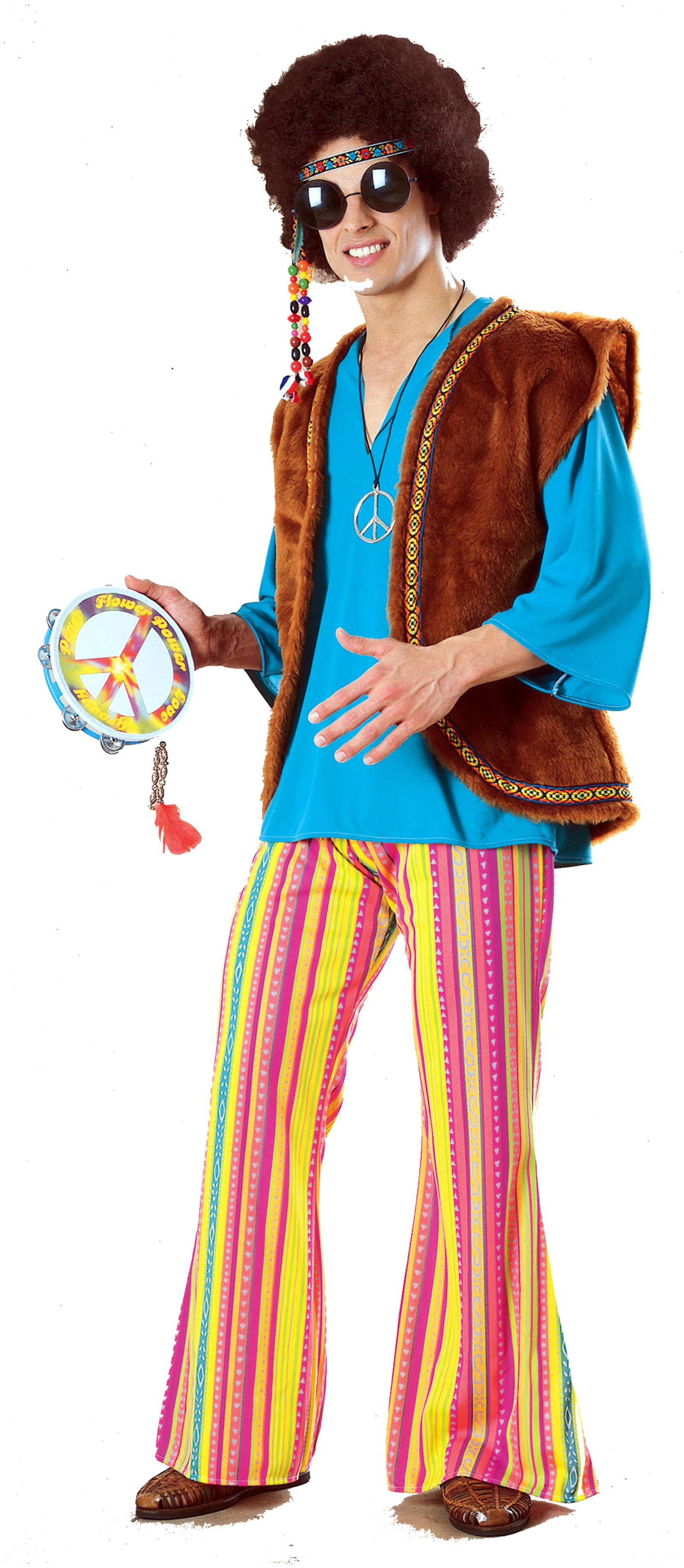 John Q Woodstock Hippie Mens Costume R15812.