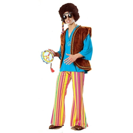 John Q Woodstock Hippie Mens Costume R15812 - Standard Large (up to 44