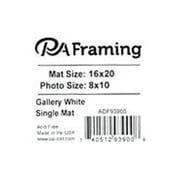 ADF Mat 16x20 Gallery DblThick WhtCore White 1-Op