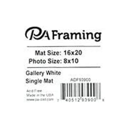 ADF Mat 16x20 Gallery DblThick WhtCore White 1-Op