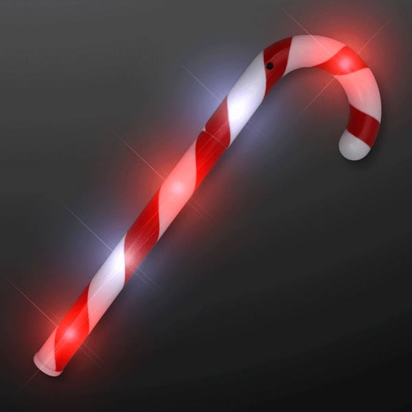 Giant LED Flashing Peppermint Candy Cane Holiday Lights Wand by Blinkee