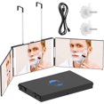 thumbnail image 1 of OLIBUY 3 Way Mirror with LED for Self Hair Cutting, Rechargeable 360 Tri-fold Mirror for Hair Styling and Makeup with LED and Adjustable Telescoping Hooks, 1 of 7