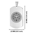 thumbnail image 2 of Stainless Steel Sun Maori Symbol Dog Tag Pendant Necklace, 2 of 3