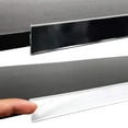 thumbnail image 1 of Gondola & Wood Shelf Stick on Ticket Channel, Data Label Strip UPC Holder White, 5 Pack, 1 of 7