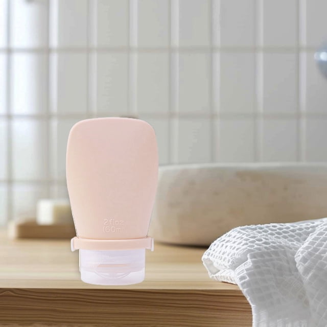 60ml Cosmetics Sample Empty Bottle Shampoo And Shower Gel Extrusion Travel Plastic Bottle Set Portable Wash Flip-top For Easy Squeezing