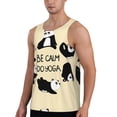 thumbnail image 2 of Haiem Panda Doing Yoga Men Workout Tank Top Gym Bodybuilding Sleeveless Muscle T Shirts Athletic Tank Breathable Workout Shirt-X-Large, 2 of 9