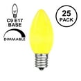 thumbnail image 6 of Novelty Lights 500 Case C9 Ceramic Outdoor Christmas Replacement Bulbs, Yellow, E17/C9 Intermediate Base, 7 Watt, 6 of 6