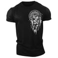 thumbnail image 2 of Black T Shirts for Men Big and Tall Casual Loose Fit Crew Holiday Pullover Tees Casual Shirt Summer Classic Basic Lightweight Fashion Tees, 2 of 2