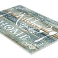thumbnail image 2 of MeyJey Farmhouse Kitchen Rug Set, 3 Piece Non-Slip Kitchen Mat Machine Washable Runner Rug for Home Floor and Living Room, Washed Teal/Brown, 2 of 14