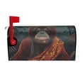 thumbnail image 2 of Fotbe Banana Leaf Meditating Gorilla Mailbox Covers Post Letter Box Cover Garden Decor Standard Size-25.5x21 in, 2 of 9