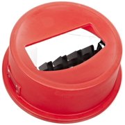 San Jamar KA3200 Katchall Flatware Retriever, Red, Round, 22 1 4"dia X 10 1 2h, 32-gal Cap. by SAN JAMAR