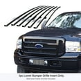 thumbnail image 2 of APS Compatible with Ford Excursion F-250 F-350 F-450 F-550 2005-2007 Lower Bumper Stainless Steel 8x6 Billet Front Grill Grille Insert F65356C, 2 of 7