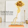 thumbnail image 1 of Rosa artificial de papel de aluminio, flor de papel de aluminio de oro de 24 quilates, regalo de rosa de papel de aluminio, decoración de rosa de papel de aluminio de primera línea, 1 of 12