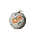 thumbnail image 1 of Hand Painted Sealed Tea Canister Small Portable Ceramic Travel Storage Tea Container, 1 of 7