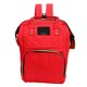thumbnail image 2 of Mochila de viaje de tela Oxford con apertura recta, bolsillo frontal de alta capacidad, mochila básica para hombres y mujeres, color rojo, 2 of 10