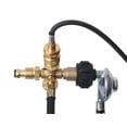 thumbnail image 3 of Flame King 4-Port Tee Propane Adapter POL Inlet 1/4 Inverted Female Flare Inlet QCC CGA600, 3 of 5