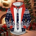 thumbnail image 2 of WEIYLL Men's Hoodies Christmas Long Sleeve Funny And Interesting All Print Pocket Navy Winter Clothing size S, 2 of 3
