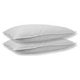 100 Goose Feather Pillow 100 Cotton Shell, 2 Pack Jumbo Size Pillows